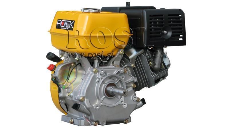 benzínový motor EG4-420cc-9,6kW-13,1HP-3.600 U/min-H-KW25x88.5-manuálny štart