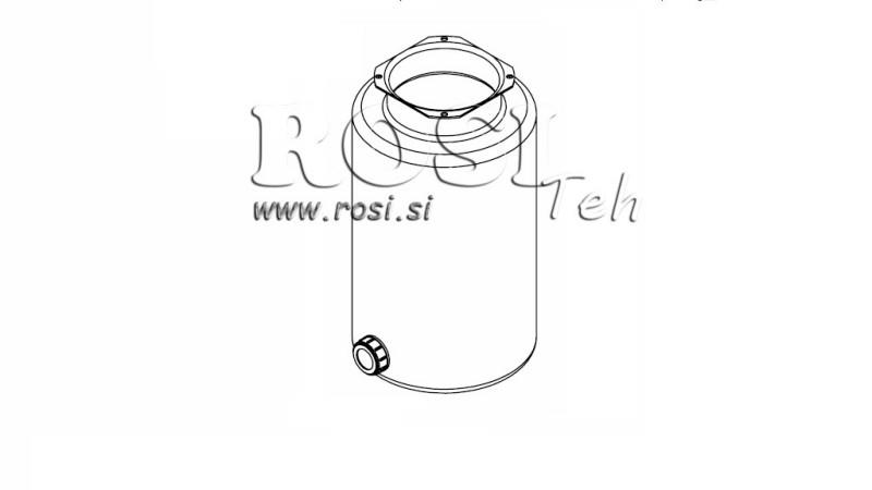 REZERVOAR KOVINSKI ROLL PP 10 LITER HORZONTAL-VERTICAL