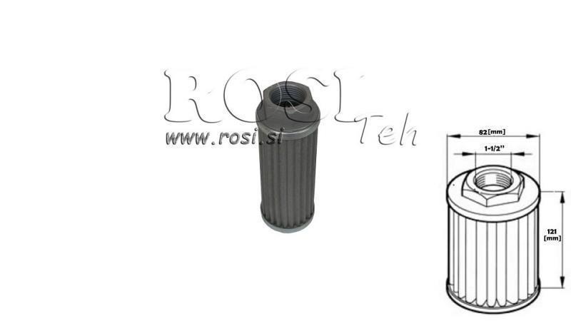 HYDRAULIC SUCTION FILTER - METAL 1 1/2'' - 65 LIT