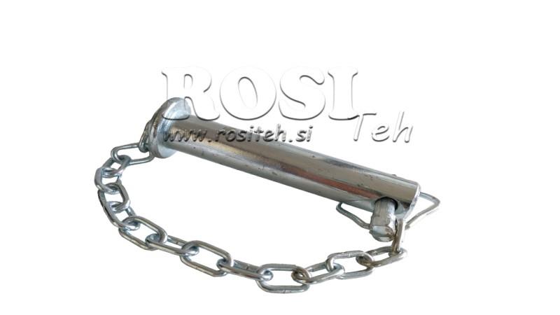 LINKAGE HITCH PIN ECO 19 mm - L125 mm - with chain