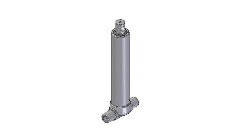 2524F -TELESCOPIC CYLINDER INFERIOR/HOLE 2 EXTENSIONS   STROKE 795 Dia.80