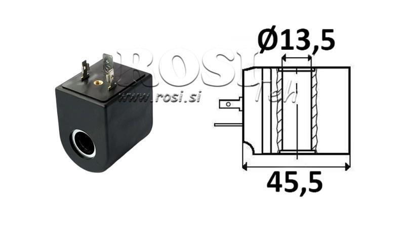 ELEKTROMAGNETSPULE 220ADC - CB08 - fi 13,5mm-39,3mm 17W IP65