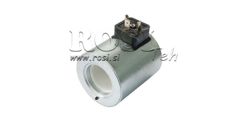 BOBINA ELETTROMAGNETICA 24V DC PER VALVOLA CETOP 5 - fi 31,4mm-75mm 37W IP65