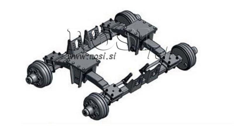 TANDEM CHASSIS 8 TON WITH AXLE 70mm/1600mm