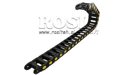 DRAG CHAIN FOR HYDRAULIC HOSES CK25a (height 25mm-width 100mm)