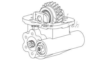 GEAR DRIVE FOR HYDRAULIC PUMP - IVECO 2855