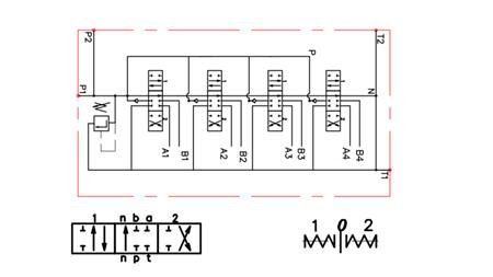 HYDRAULIC VALVE 4xPC100