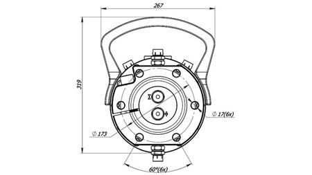 HIDRAULIČNI ROTATOR 16000/8000 KG SA PRIRUBNICOM