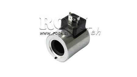 ELECTROMAGNETIC COIL 24V DC FOR VALVE CETOP 3 - fi 23,4mm-50,7mm 30W IP65
