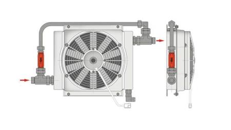 PRESSURE RELIEF VALVE FOR OIL HEAT EXCHANGER 1/2'' BY-PASS 5 bar