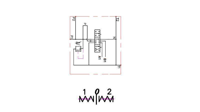 HYDRAULIC VALVE 1xP40 + ONE DIRECTION C1