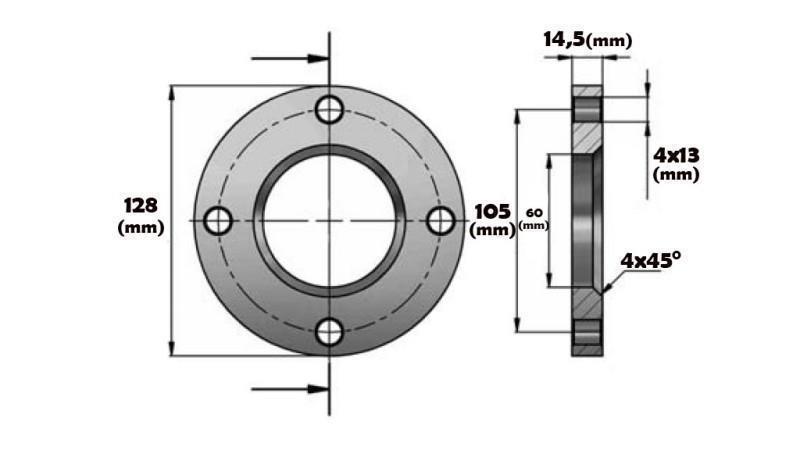 FLANGE FOR CYLINDER AL.50