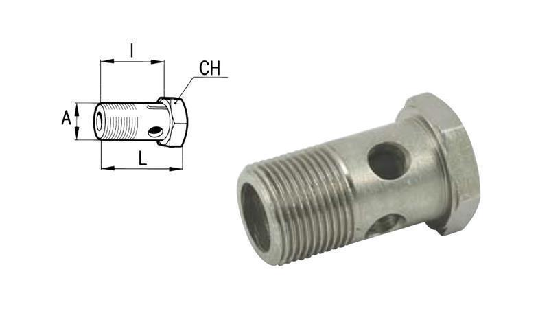 HYDRAULIC HOLLOW BOLT 1/4