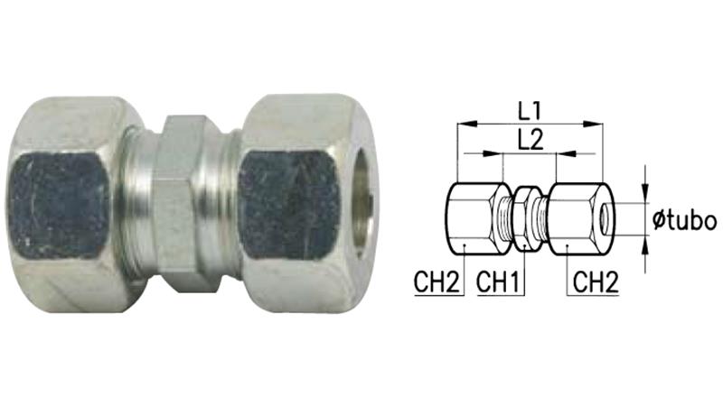 ZWISCHEN DOPPELSCHRAUBE GERADE L10-L10