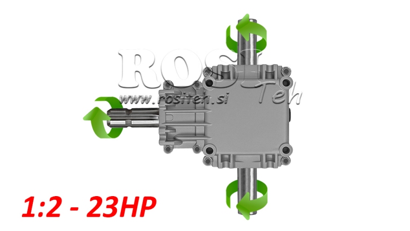 ANGULAR GEARBOX PTO-R22T 1:2 (23HP-17KW)
