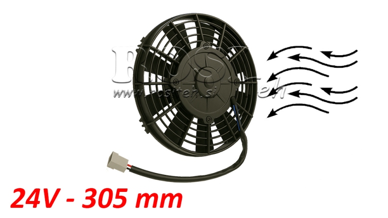 VENTILATORE ASSIALE 305mm SPINGERE 24V