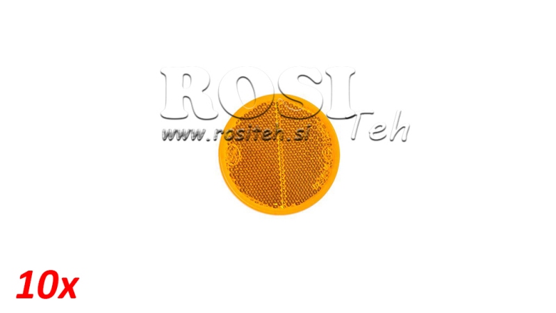 REFLECTOR ROTUND Φ 60 ORANGE (10PCS)