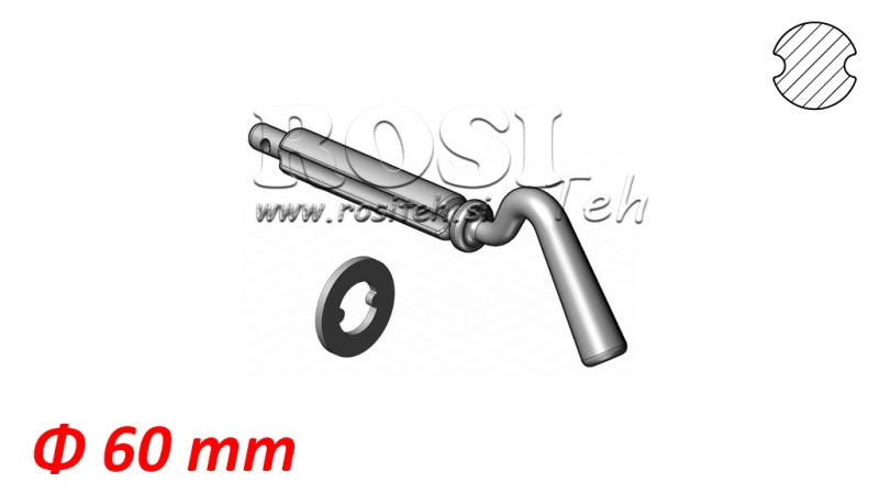 PUNTA SINGOLA PER CAISSON TIPPER Φ 60