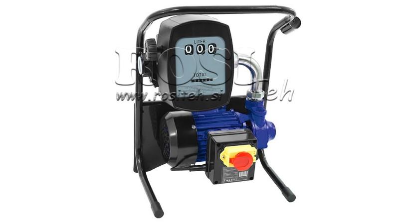 DIESELDRIVSTOFF PUMPE 600W 40 l/min MED MÅLER OG DISPENSERPISTOL