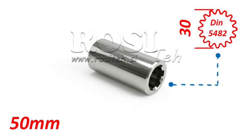 P.T.O. ADAPTER 30x27 - 16 TANDEN