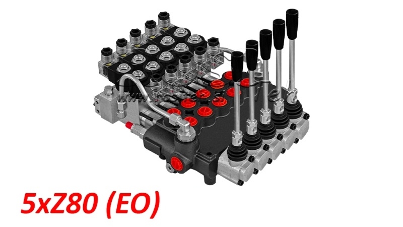 ELEKTRO-MANUĀLS HIDRAULISKAIS MONOBLOKA VĀRSTS 5xZ80