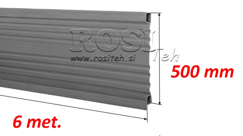 BOČNÍ PANEL PRO SKLÁPACÍ PŘÍVĚS 6 METRŮ - VÝŠKA 500 MM