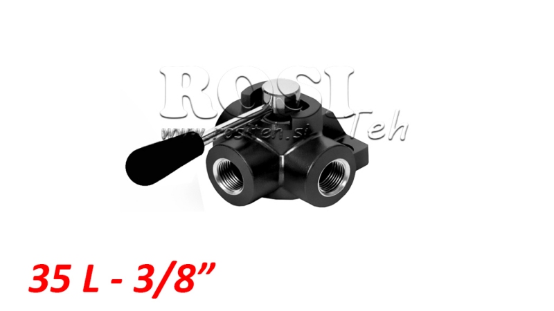 MANUAL 3-VEGS VENTIL DF 3/8 - 35LIT