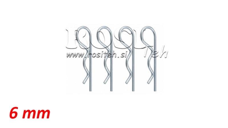 LÅSEPINNE 6 MM (4 STK)