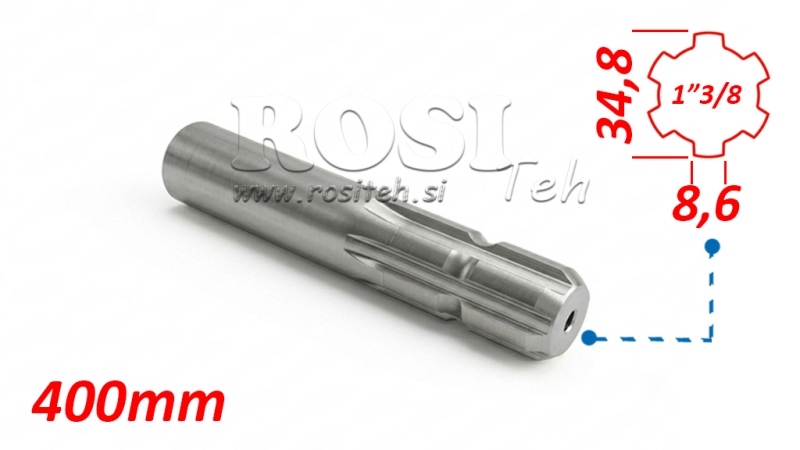 P.T.O. ADAPTER 13/8 L=400