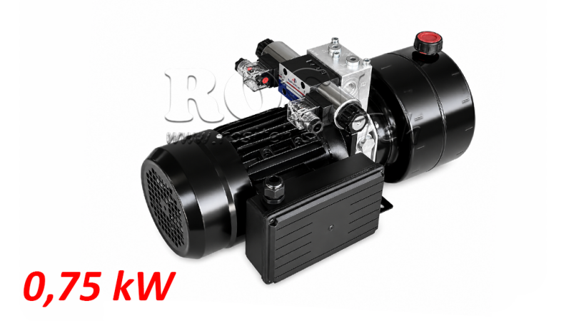 MINI HIDRAULISKĀ EĻĻAS DZESĒTĀJS 230V AC (0.75 kW) - 3.7 cc - 5.2 lit/min - tvertne 4 lit