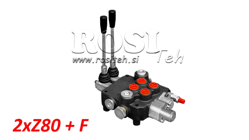 HYDRAULISCHE KLEP 2XP80 + VLOEIENDE