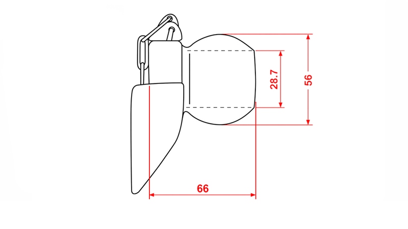 BALL FOR AUTOMATIC HOOK CAT.2 - 28.4MM