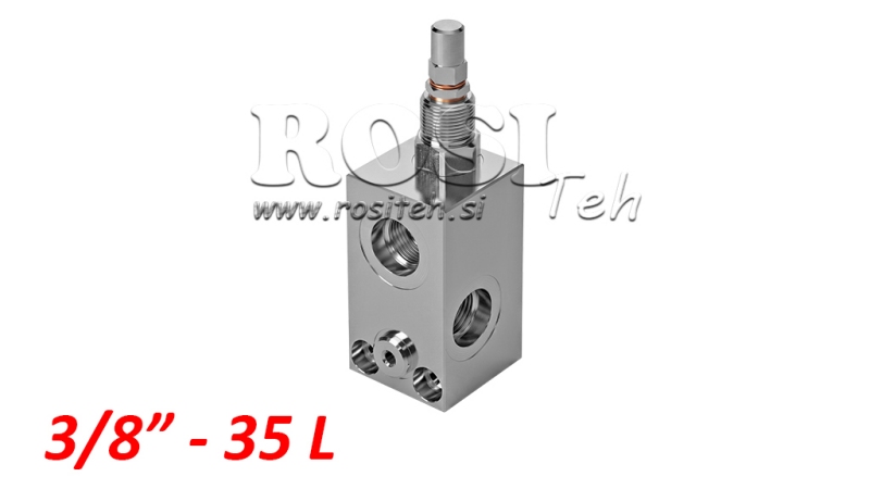 REGOLATORE DI PRESSIONE IDRAULICA VMP 3/8 100-350 BAR - 35lit
