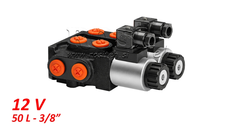 8 cestný ventil 3/8 12V - 50lit