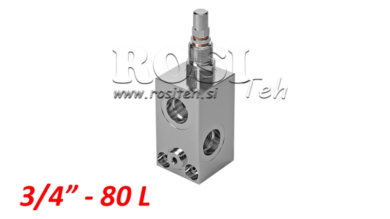 HYDRAULISK TRYKREGULATOR VMP 3/4 20-260 BAR - 80LIT