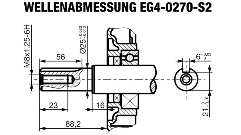 bensiini moottori EG4-270cc-6.56kW-8.92HP-3,600 RPM-H-KW25x88.2-käsikäynnistys