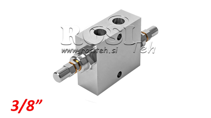 ХИДРАВЛИЧЕН РЕГУЛАТОР НА НАЛЯГАНЕ ДВОЕН VAU 3/8 10-180 BAR