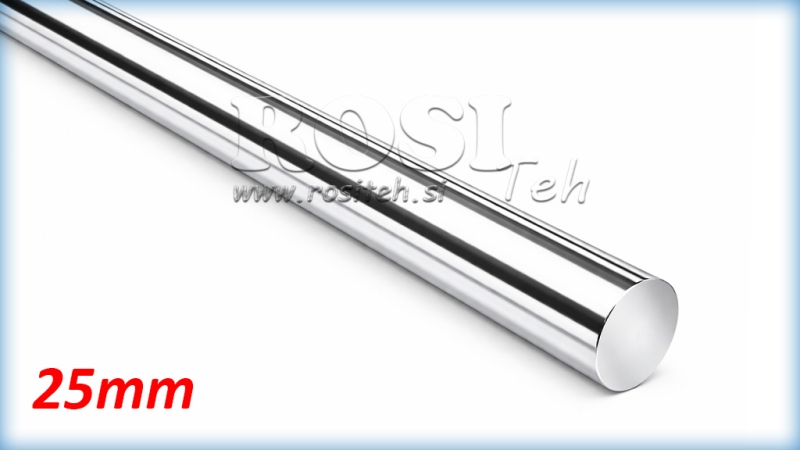 VERCHROMTE KOLBENSTANGE FÜR HYDRAULIKZYLINDER C45 - 25mm (1000mm)