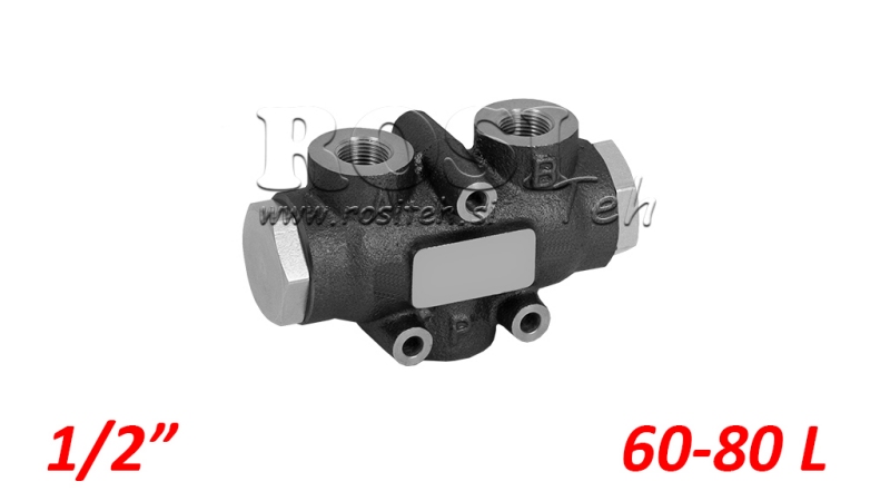 HIDRAULINIS DISTRIBIUOJANTIS VOŽTUVAS SRAUTO V01007 60 - 80 LIT - 1/2 - 250 BAR (MAX.300 BAR) V-EQ50