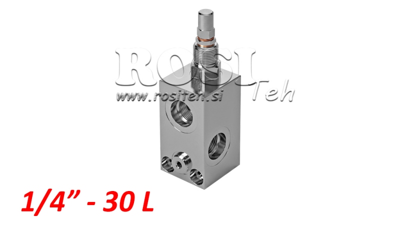 ХИДРАВЛИЧЕН РЕГУЛАТОР НА НАЛЯГАНЕ VMP 1/4 10-180 BAR - 30LIT