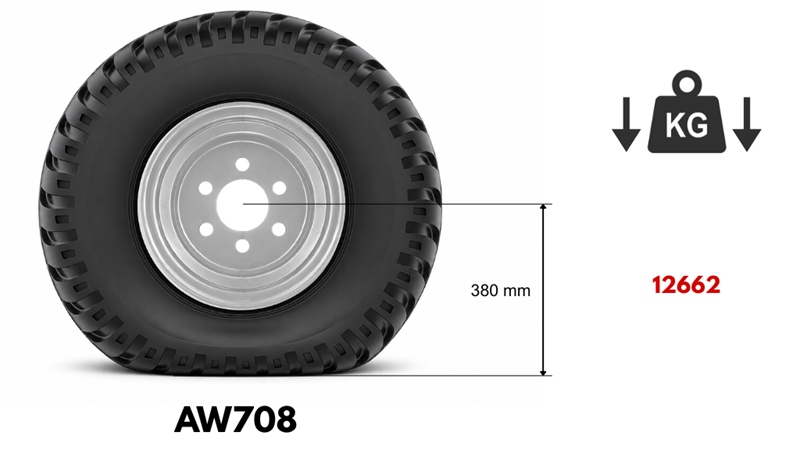 400/60-15,5 PNEVMATIKA AW708 16PL S PLATIŠČEM 13,00X15,5
