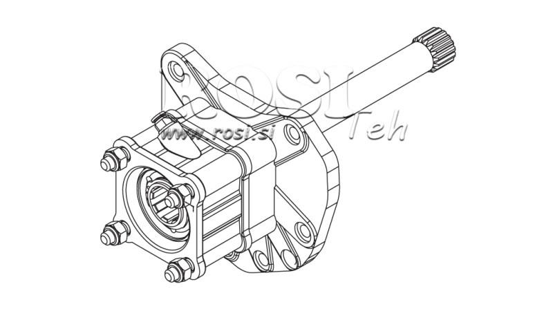 WYJŚCIE DLA POMPY HYDRAULICZNEJ - MERCEDES G155 - 1 ACTROS