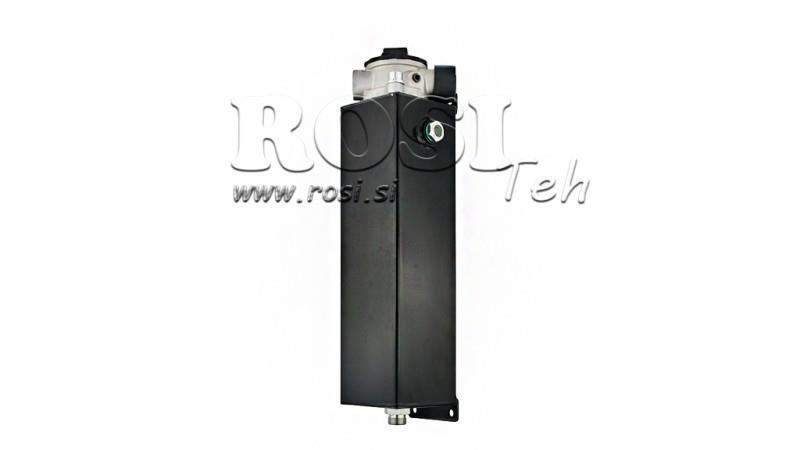 METALLIRESERVOAARI 3 LITRAA KUBI 100x113x350mm VARUSTETTUNA