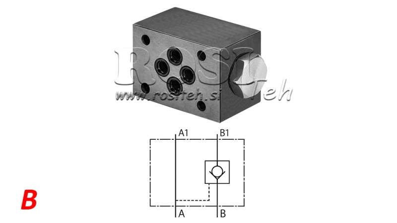 IRREVERSIBILE VALVOLA CETOP 3 (B)