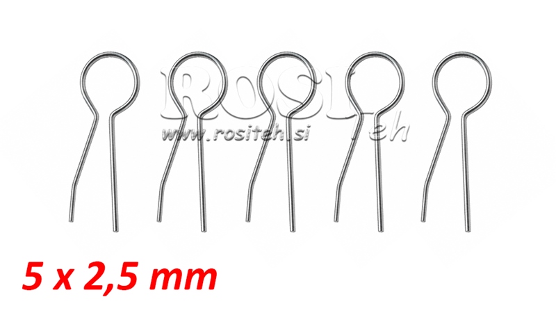 SETT MED SIKKERHETSKOBLINGER 5X2.5 (5STK)