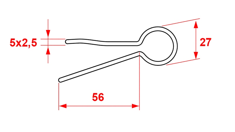 SETT MED SIKKERHETSKOBLINGER 5X2.5 (5STK)
