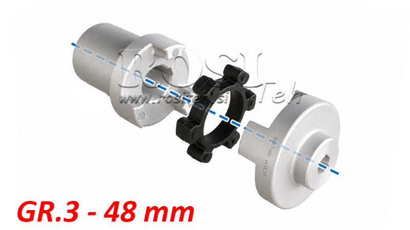 GUMI VMESNIK ND44C (18-22kW) 48mm/GR3