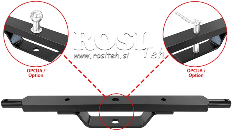 HULLBOM FOR TREPUNKT MED BRAKETT KAT. 2 (L-750MM)