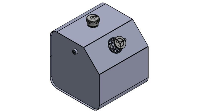 METALOWY ZBIORNIK GÓRNY 150 Lit 600x600x500mm