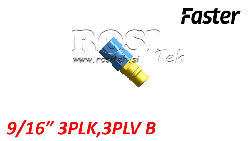 CONECTOR RÁPIDO MACHO PARA MULTI-FASTER 9/16 3PLK 3PLV B PARTE MÓVIL